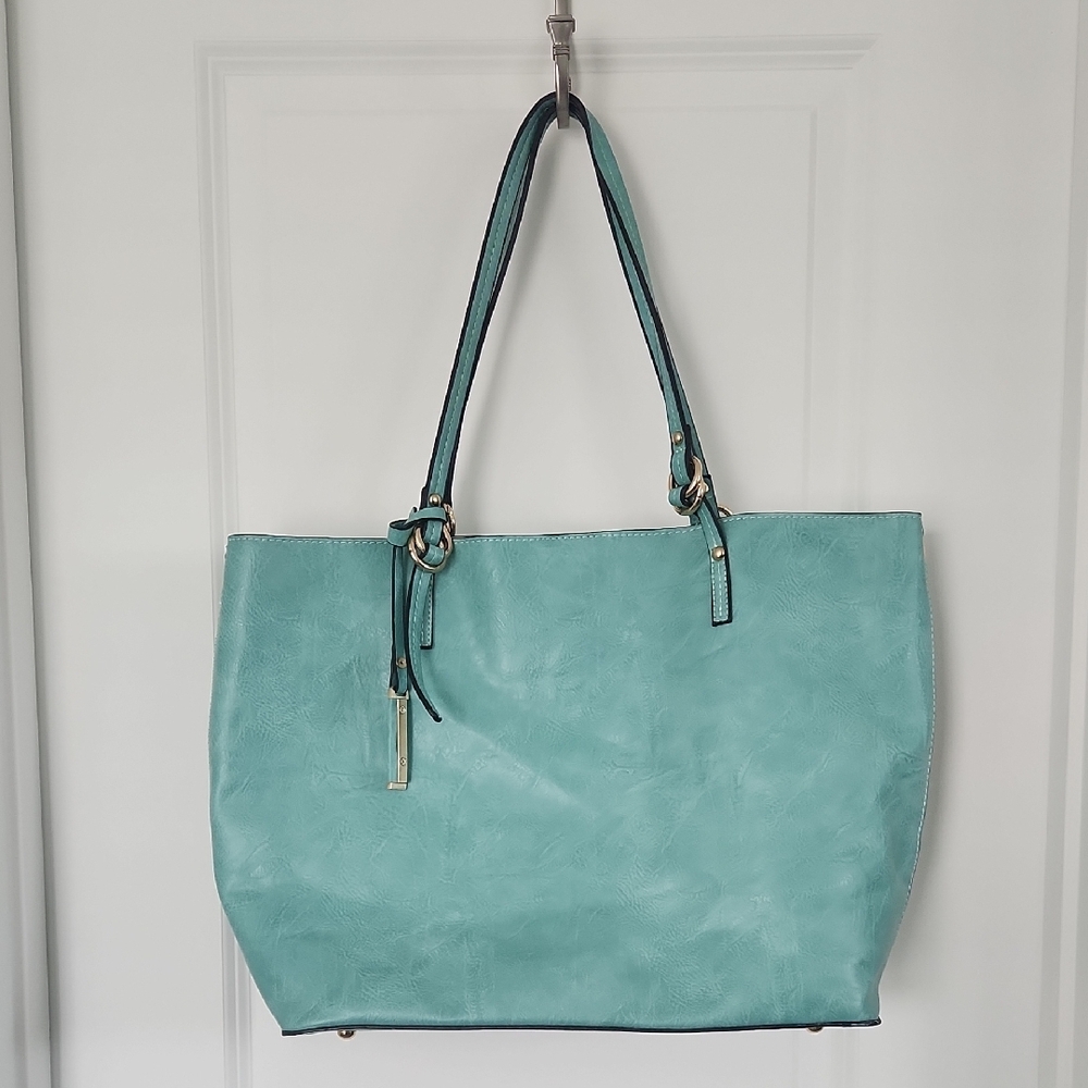 Elegant Aqua Tote Bag